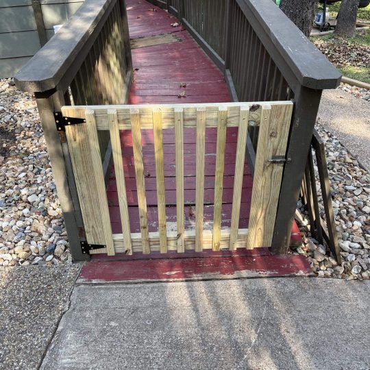 Gate After Rebuild Rebuild Custom Wood Gate